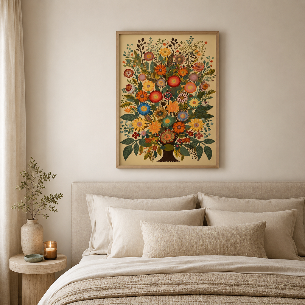 Folk Flowers — A Vintage Floral Study