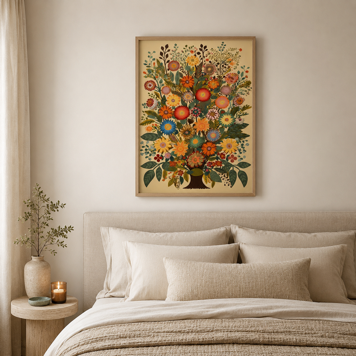Folk Flowers — A Vintage Floral Study