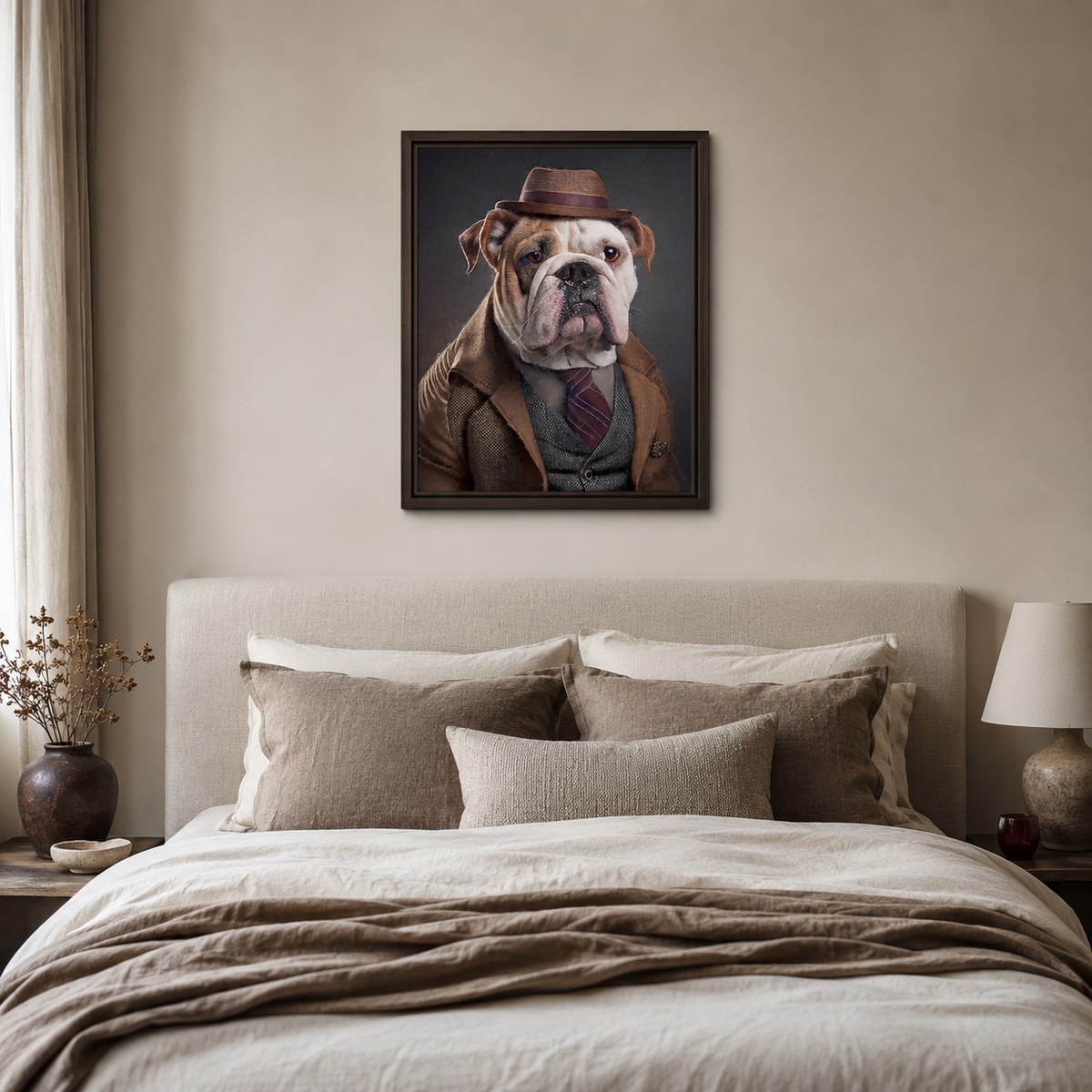 The Dapper Bulldog — A Portrait in Fedora