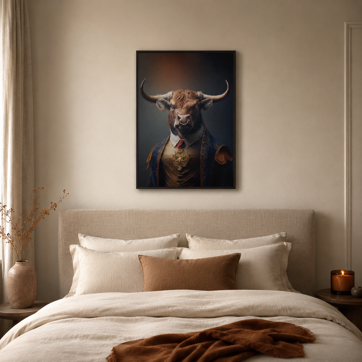 The Distinguished Bull — A Baroque Portrait
