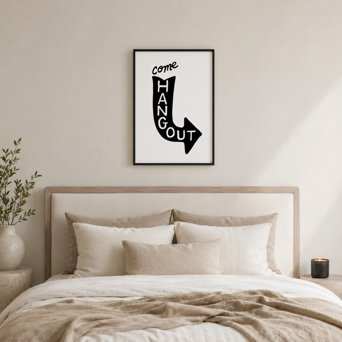 Come Hang Out — A Vintage Sign Print