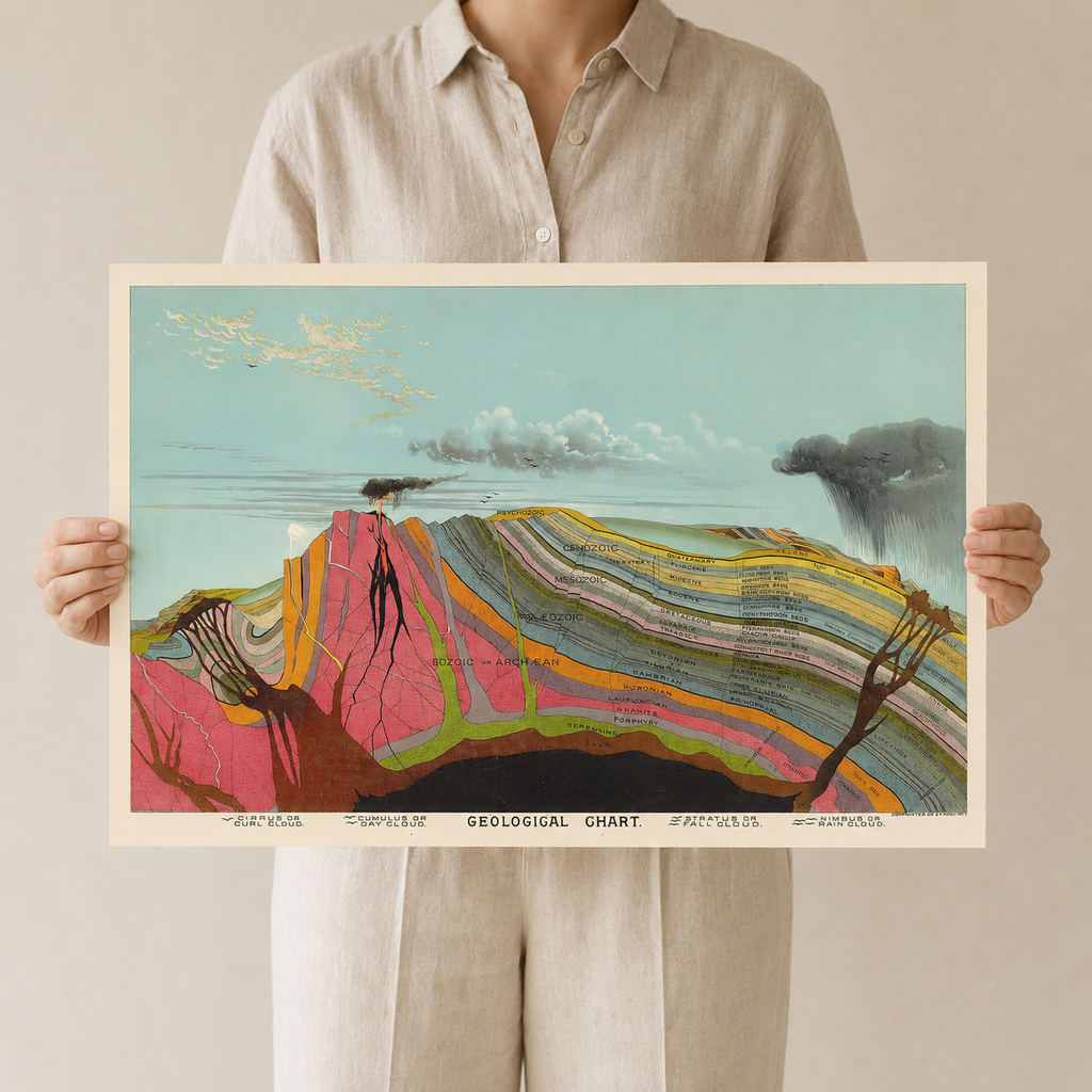 Geological Chart — A Vintage Scientific Illustration
