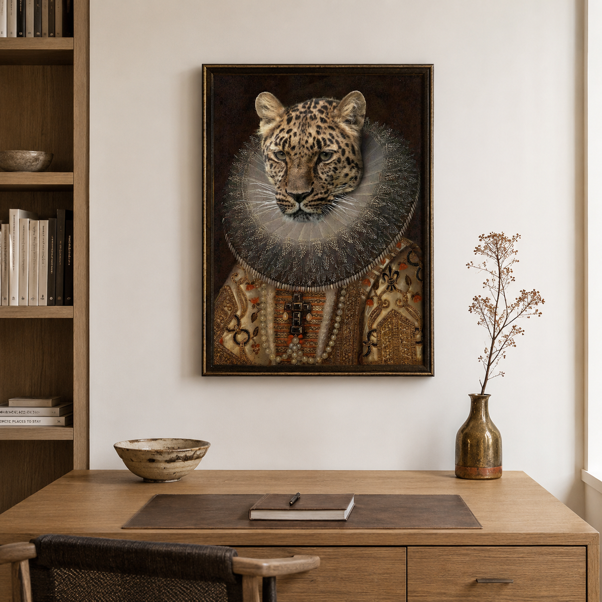 The Noble Leopard — A Renaissance Portrait