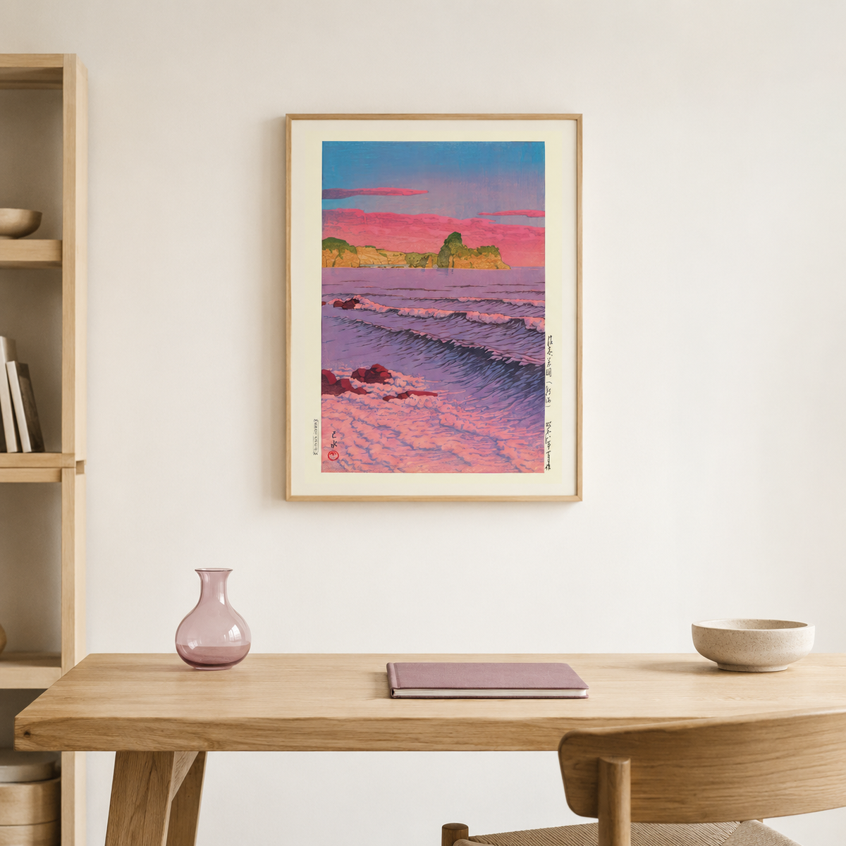 Pink Tide — After Kawase Hasui