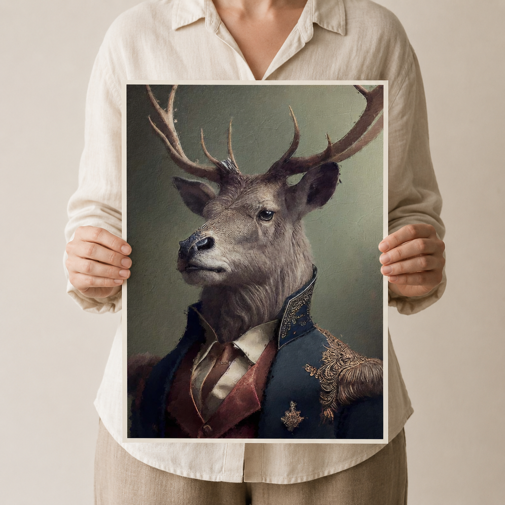 The Colonel Stag — A Military Portrait