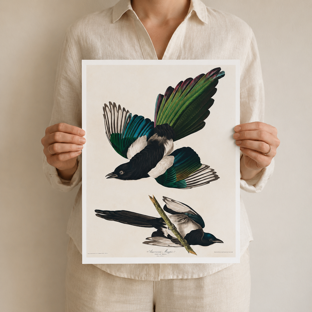 The American Magpie — After Audubon