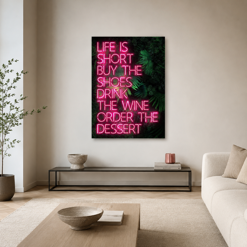 Life Is Short — Buy The Shoes, Drink The Wine
