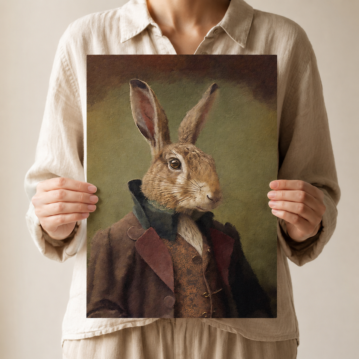 The Country Hare — A Victorian Gentleman Portrait
