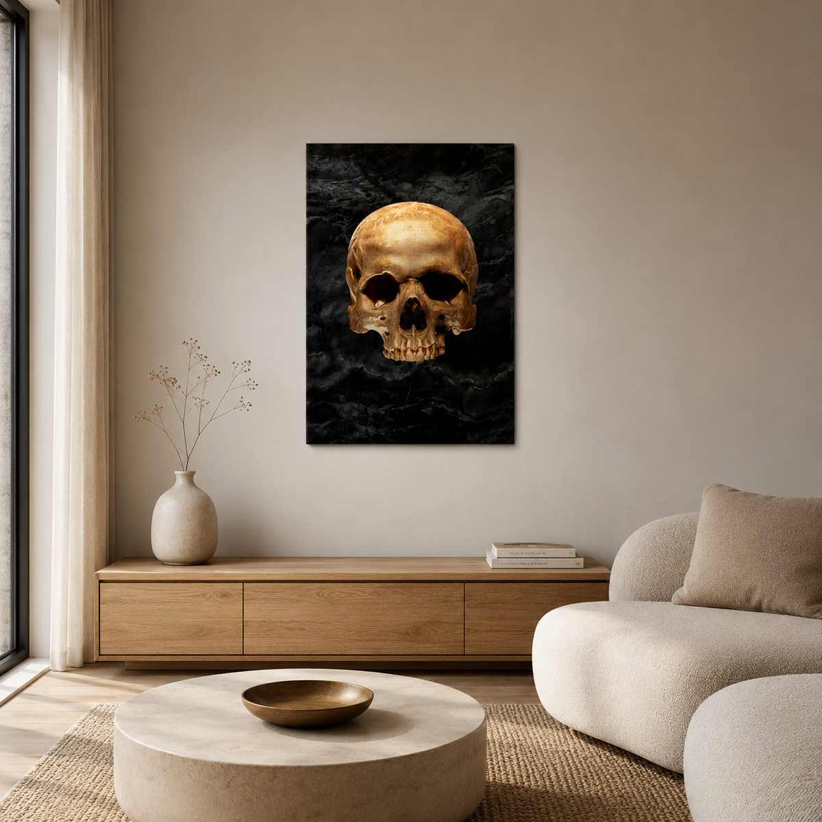 The Golden Skull — A Dark Luxury Portrait