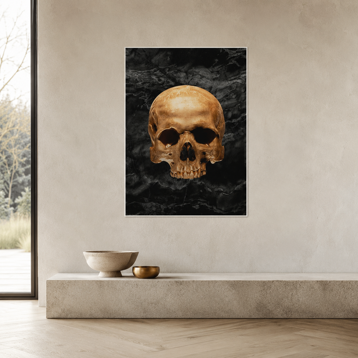 The Golden Skull — A Dark Luxury Portrait
