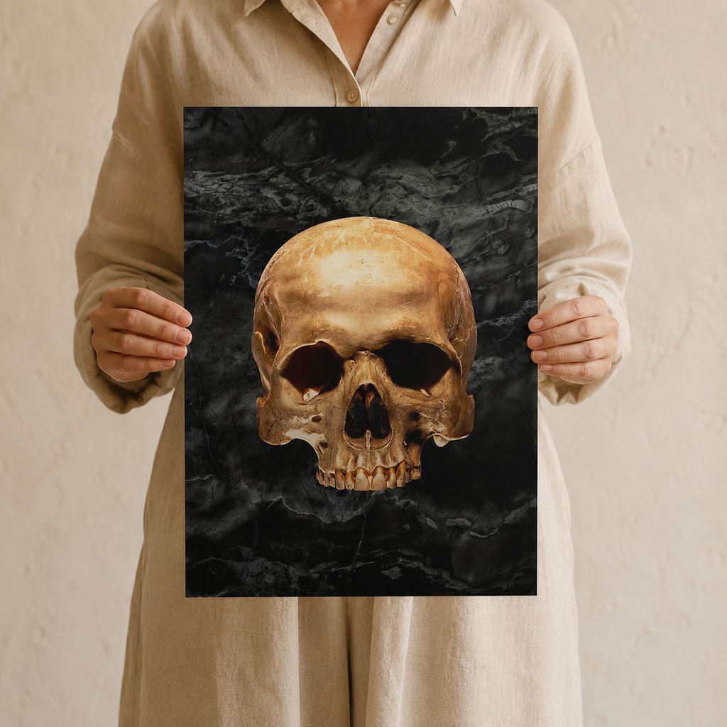 The Golden Skull — A Dark Luxury Portrait