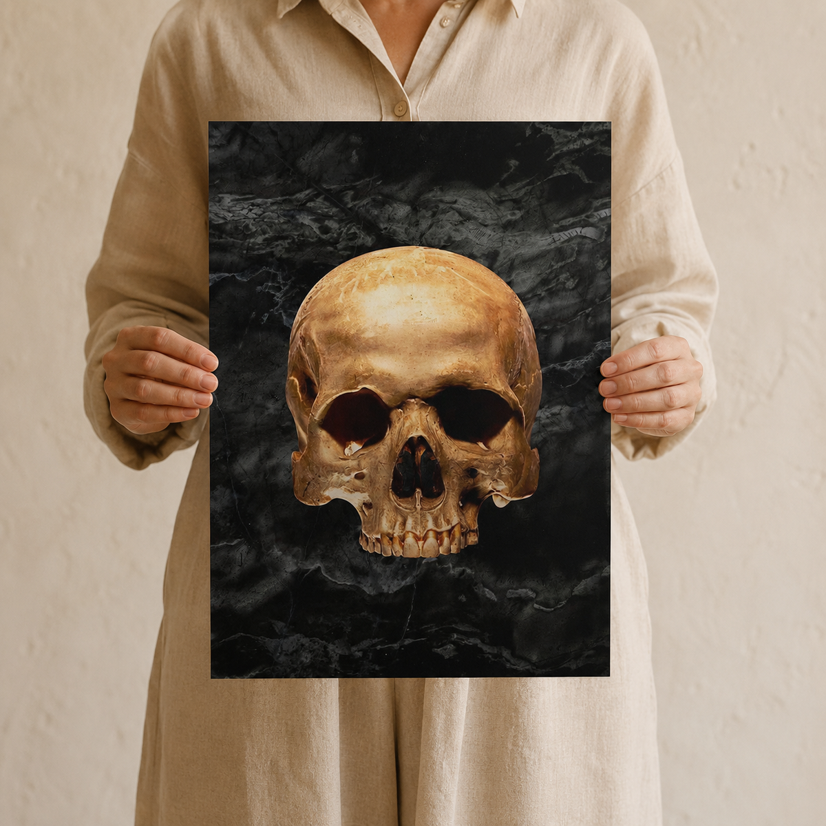 The Golden Skull — A Dark Luxury Portrait