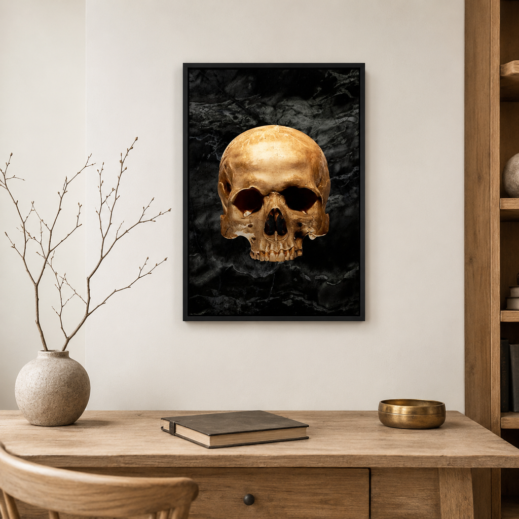 The Golden Skull — A Dark Luxury Portrait