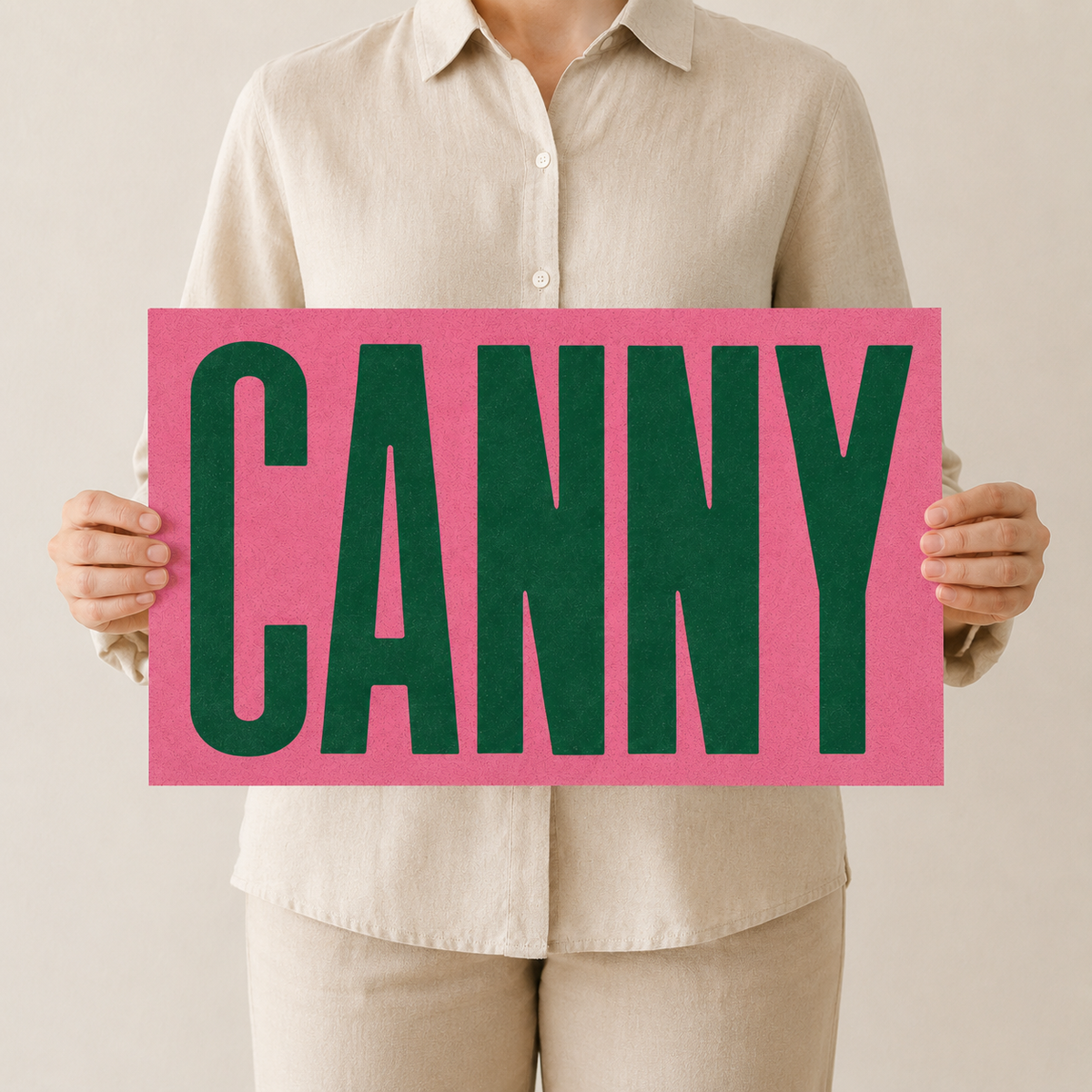 Canny Typography Poster Print