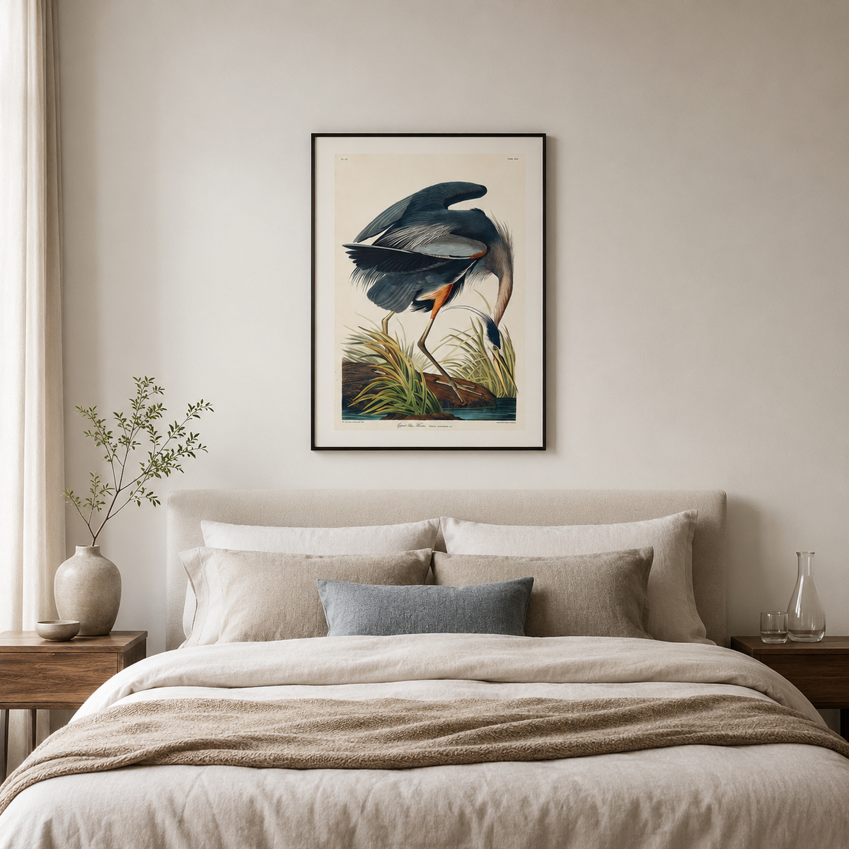 The Great Blue Heron — After Audubon