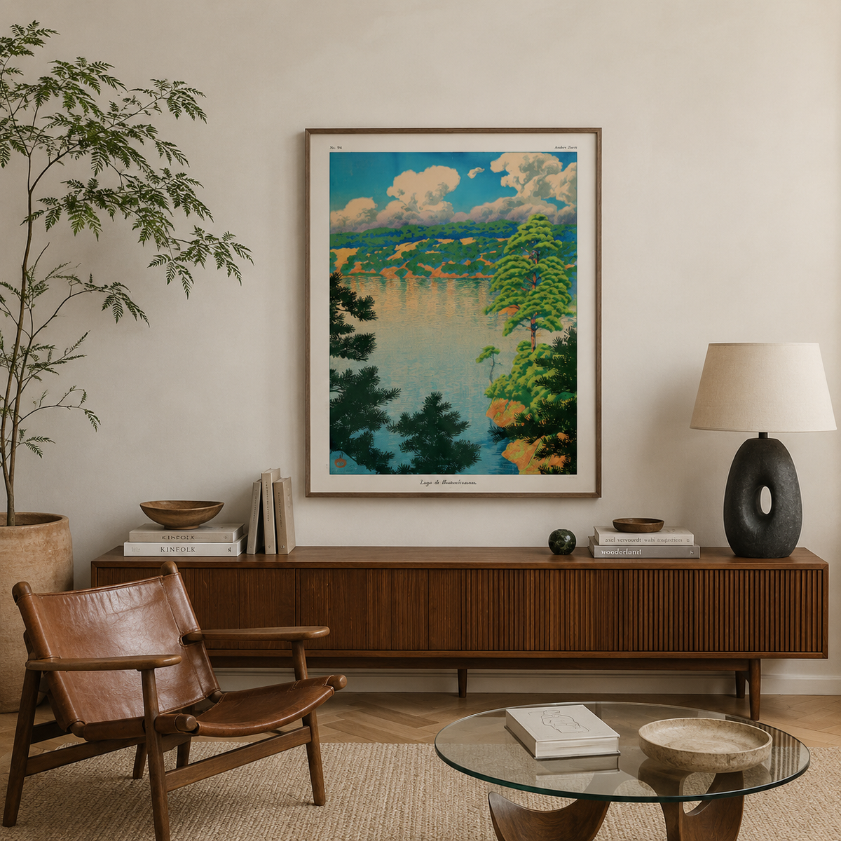 Summer on the Lake — After Kawase Hasui