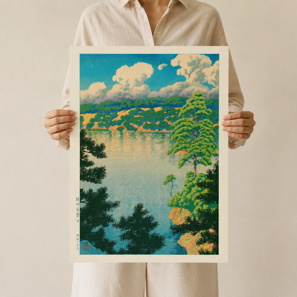 Summer on the Lake — After Kawase Hasui