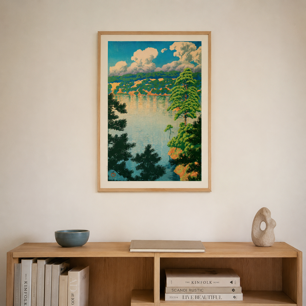 Summer on the Lake — After Kawase Hasui