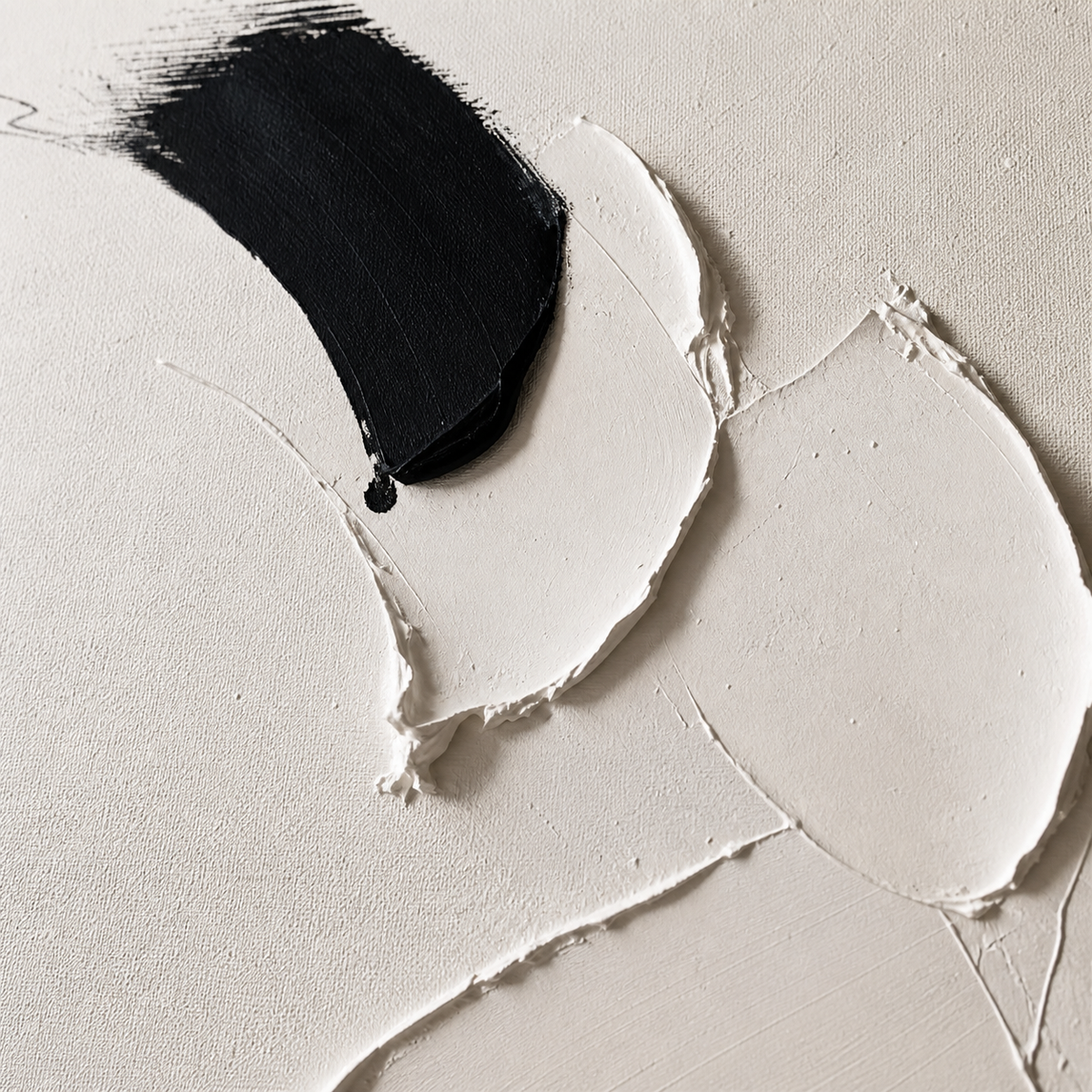 Black and White Textured Wall Art