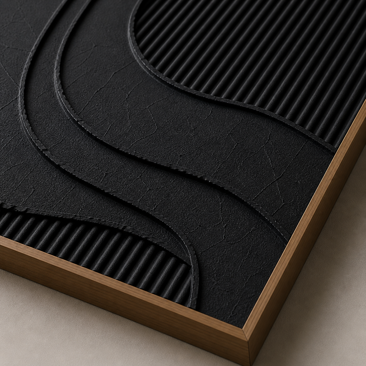 Black Textured Wall Art