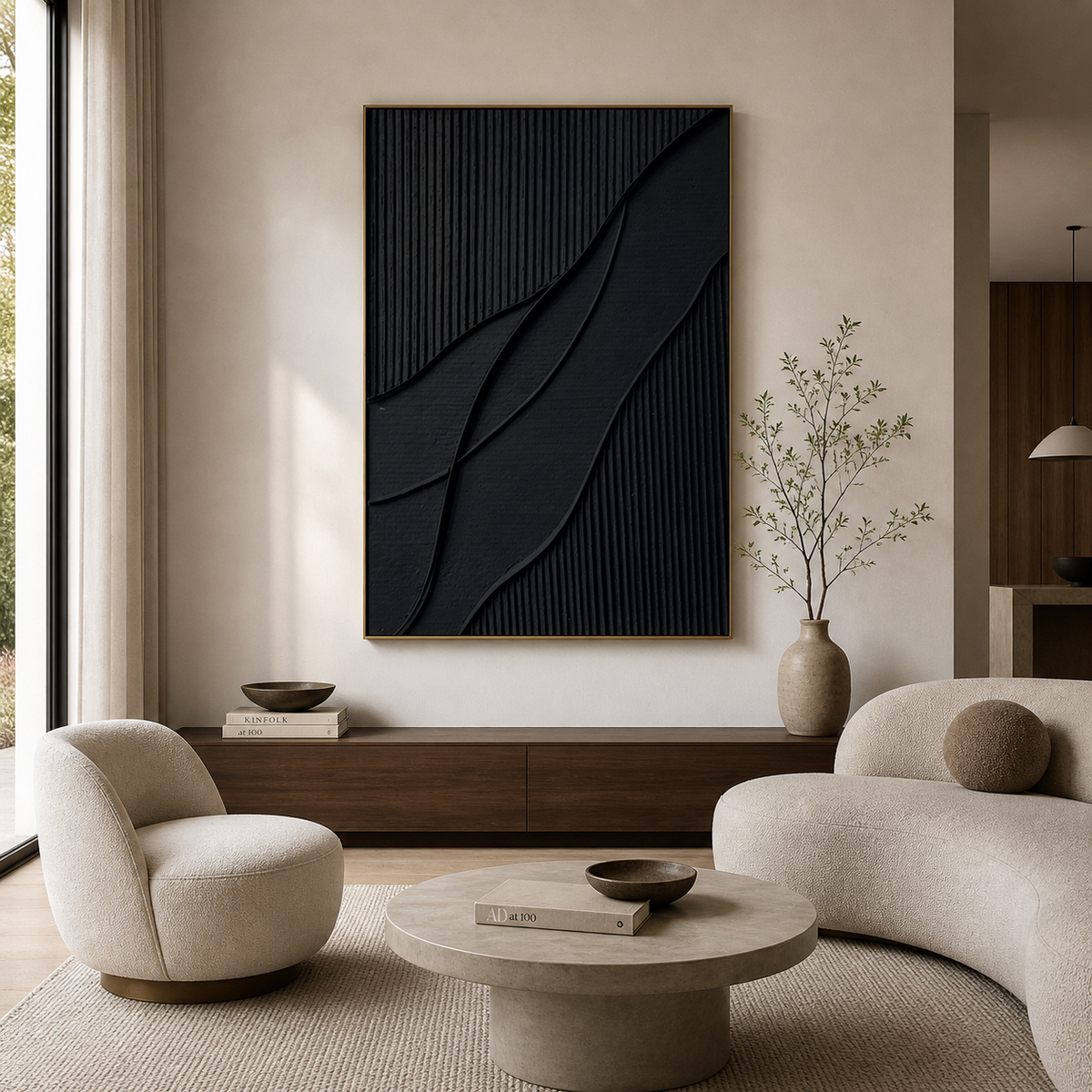 Black Minimalist Wall Art