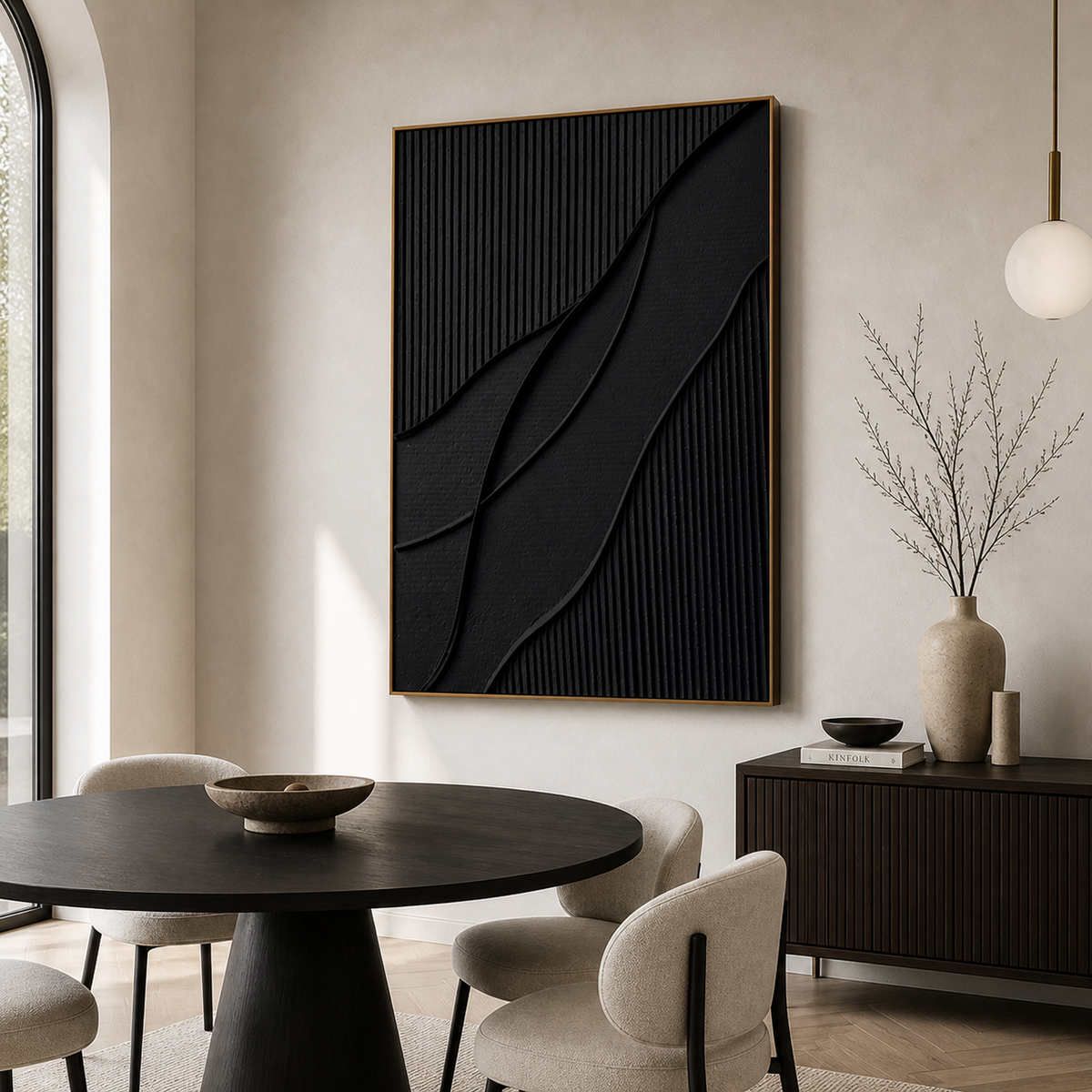 Black Minimalist Wall Art