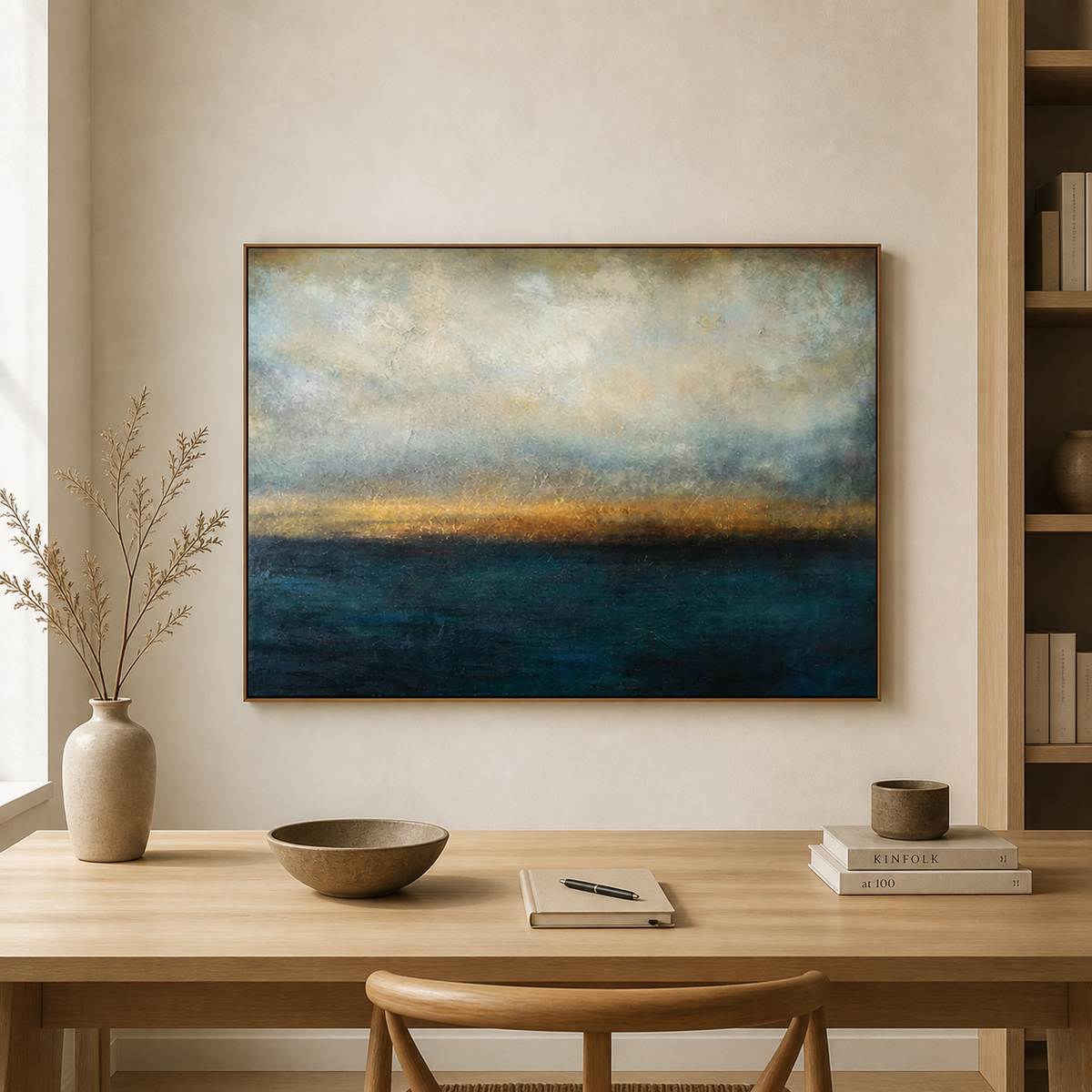 Navy Abstract Wall Art