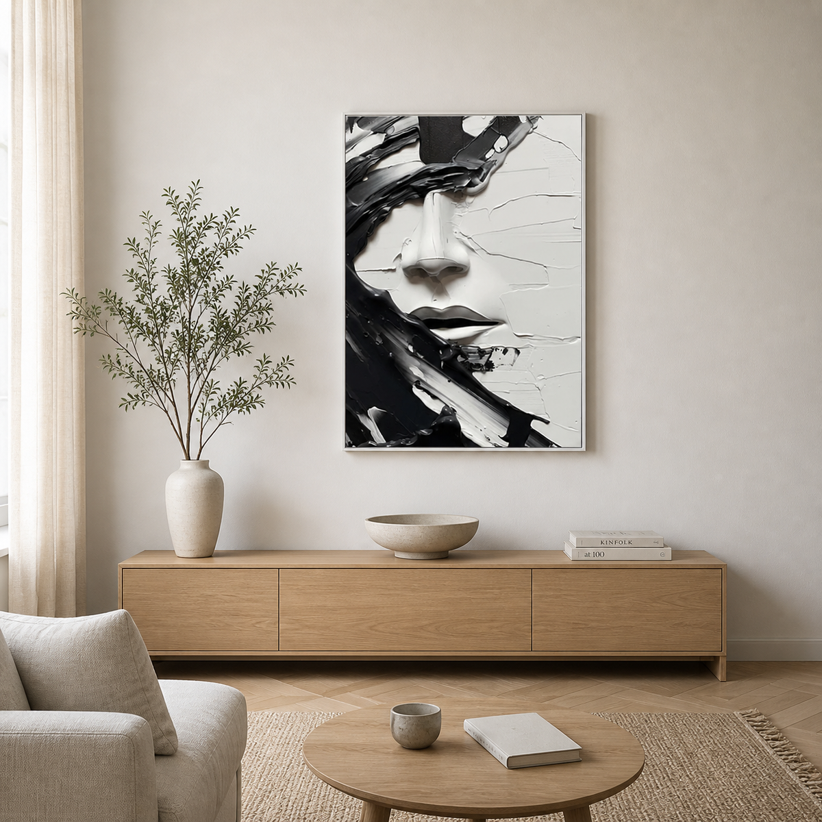 Black and White Portrait Wall Art