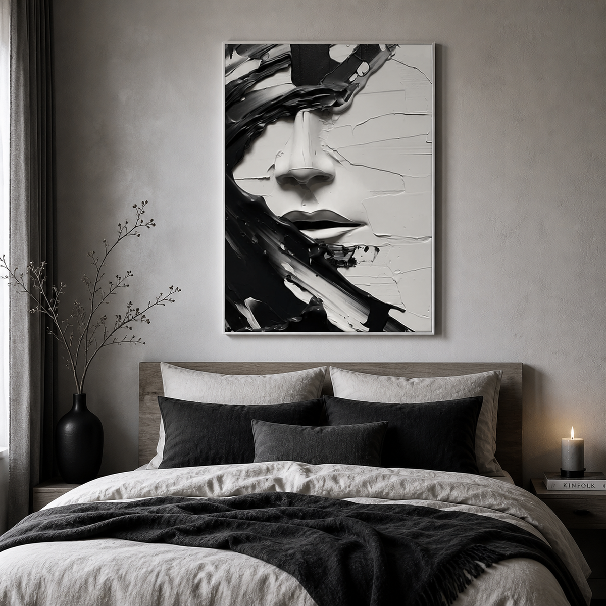 Black and White Portrait Wall Art
