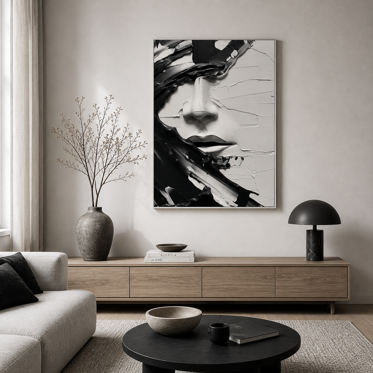 Black and White Portrait Wall Art