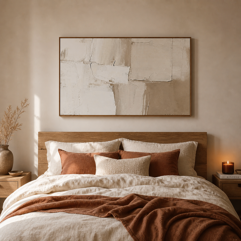 Cream Abstract Wall Art