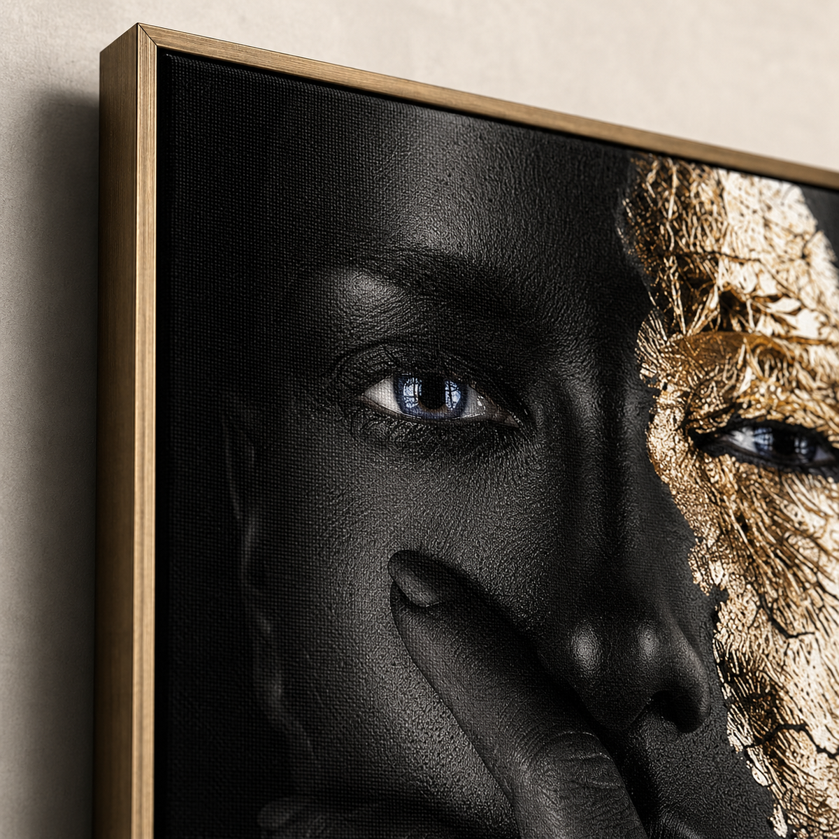 Black and Gold Woman Wall Art