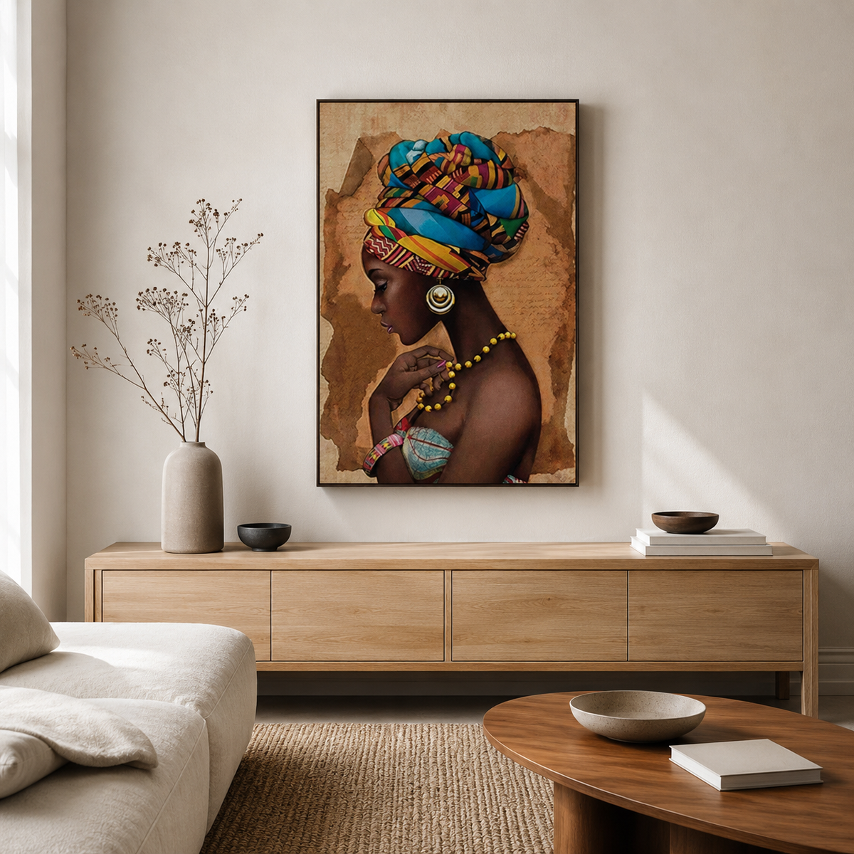 African Woman Wall Art