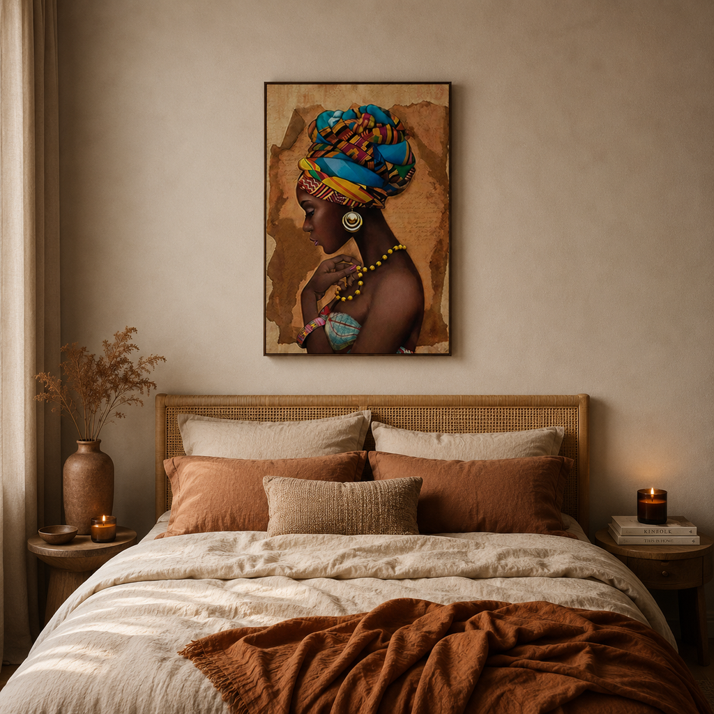African Woman Wall Art