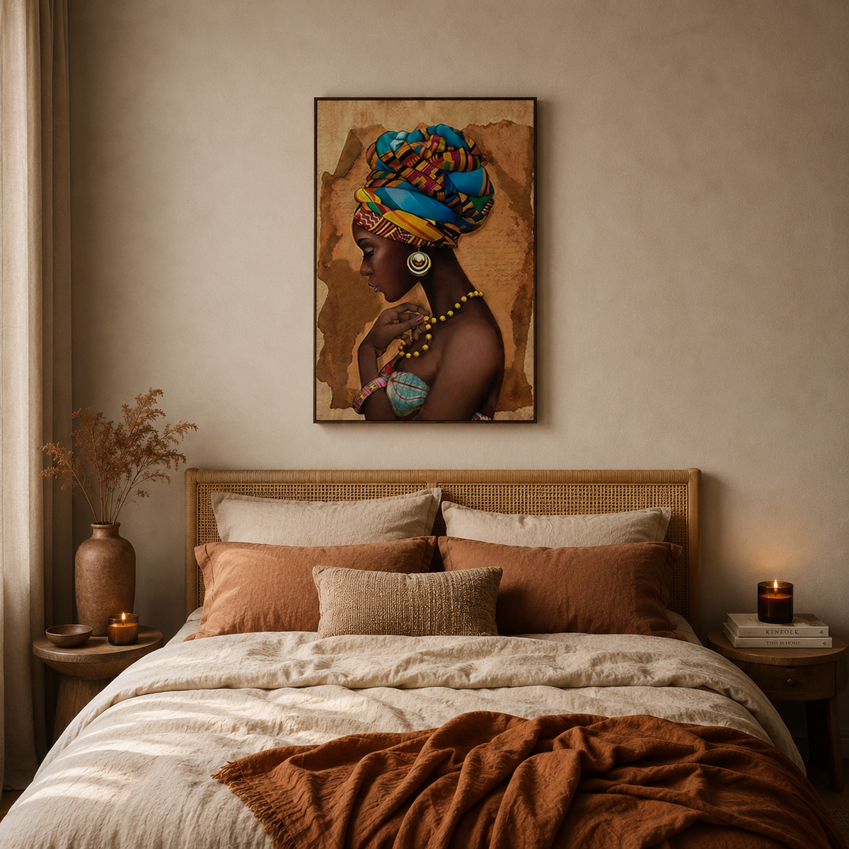African Woman Wall Art