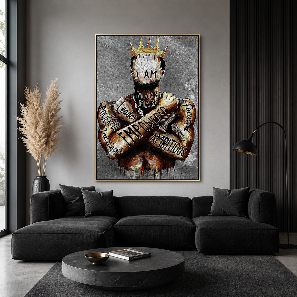 Black King Wall Art