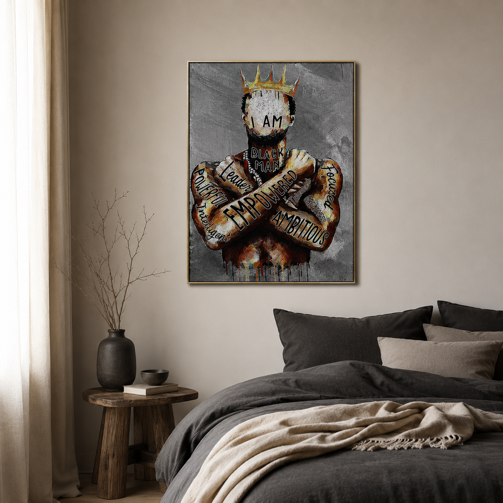 Black King Wall Art