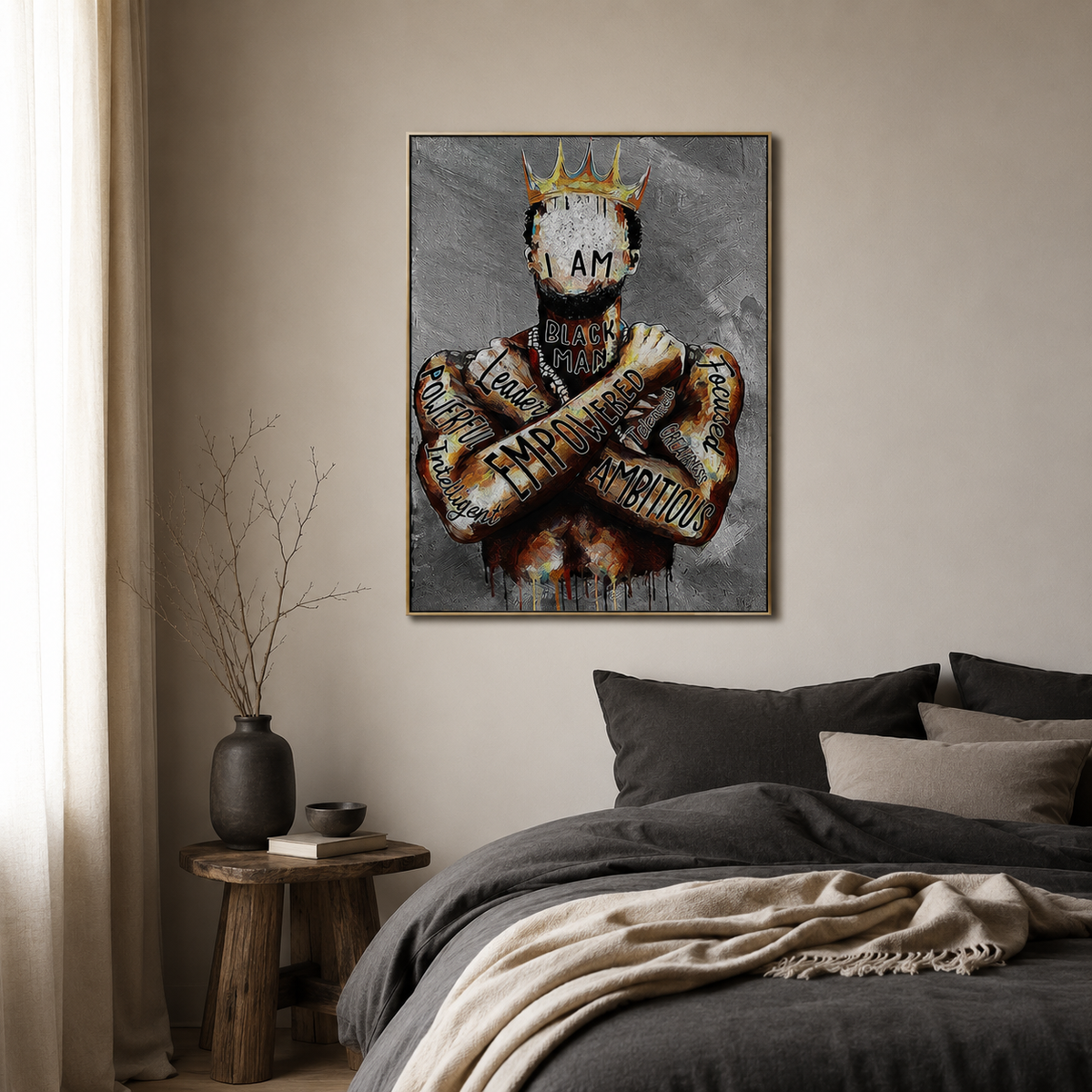 Black King Wall Art