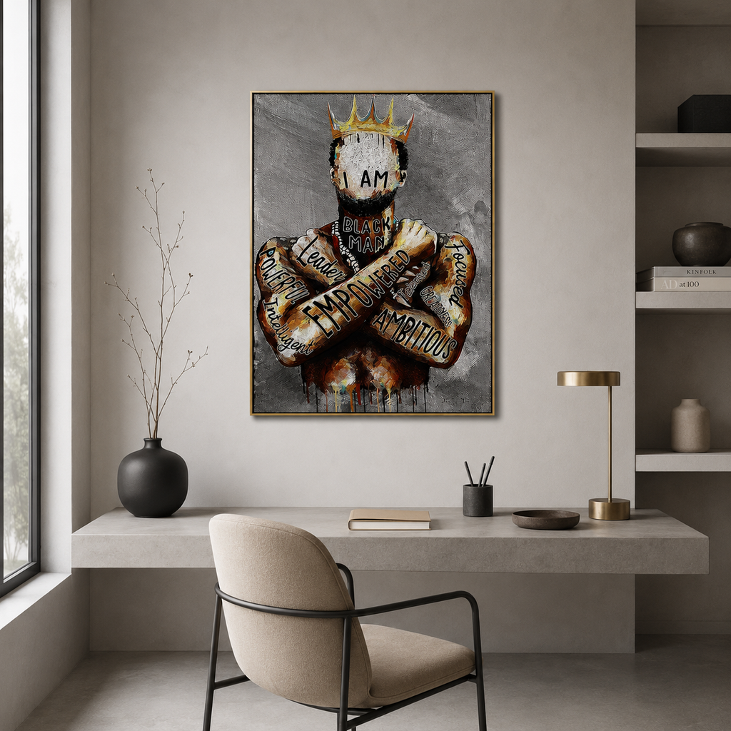 Black King Wall Art