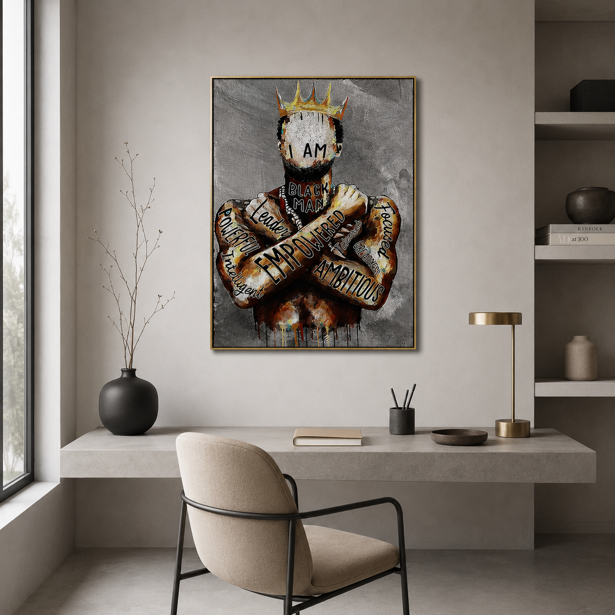 Black King Wall Art