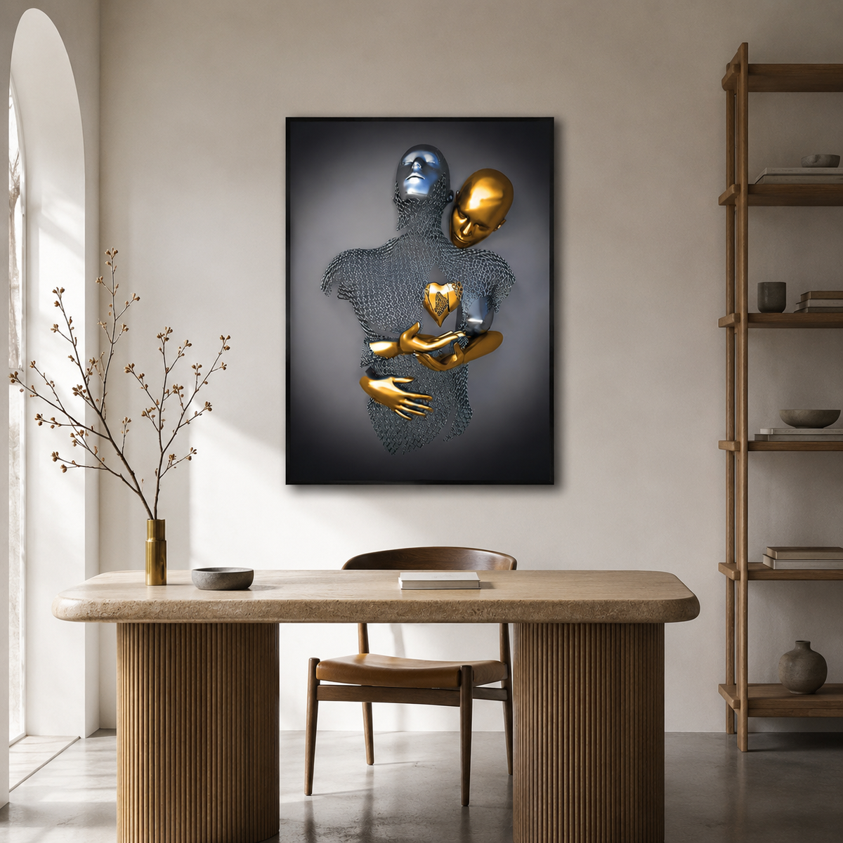 Gold and Silver Wall Art