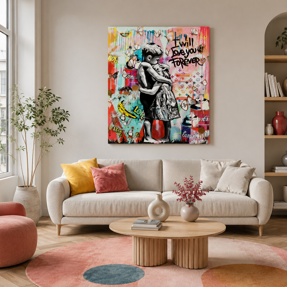 Banksy I Will Love You Forever Wall Art