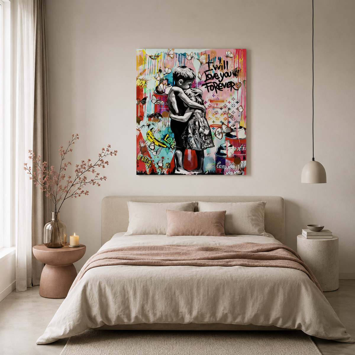 Banksy I Will Love You Forever Wall Art