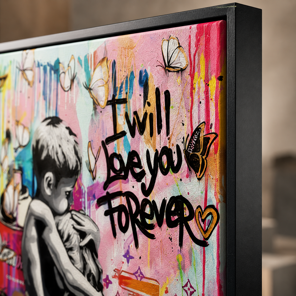 Banksy I Will Love You Forever Wall Art