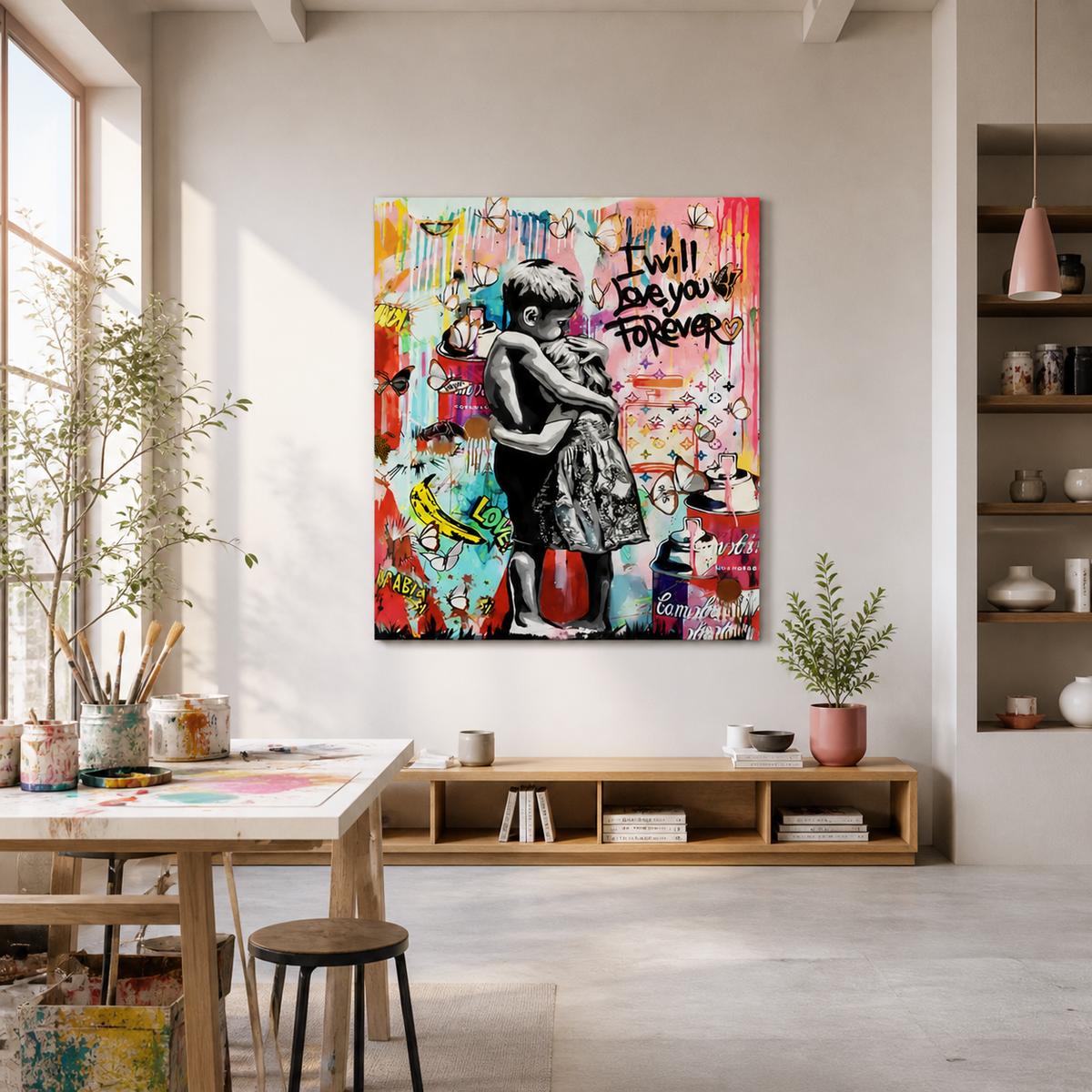 Banksy I Will Love You Forever Wall Art