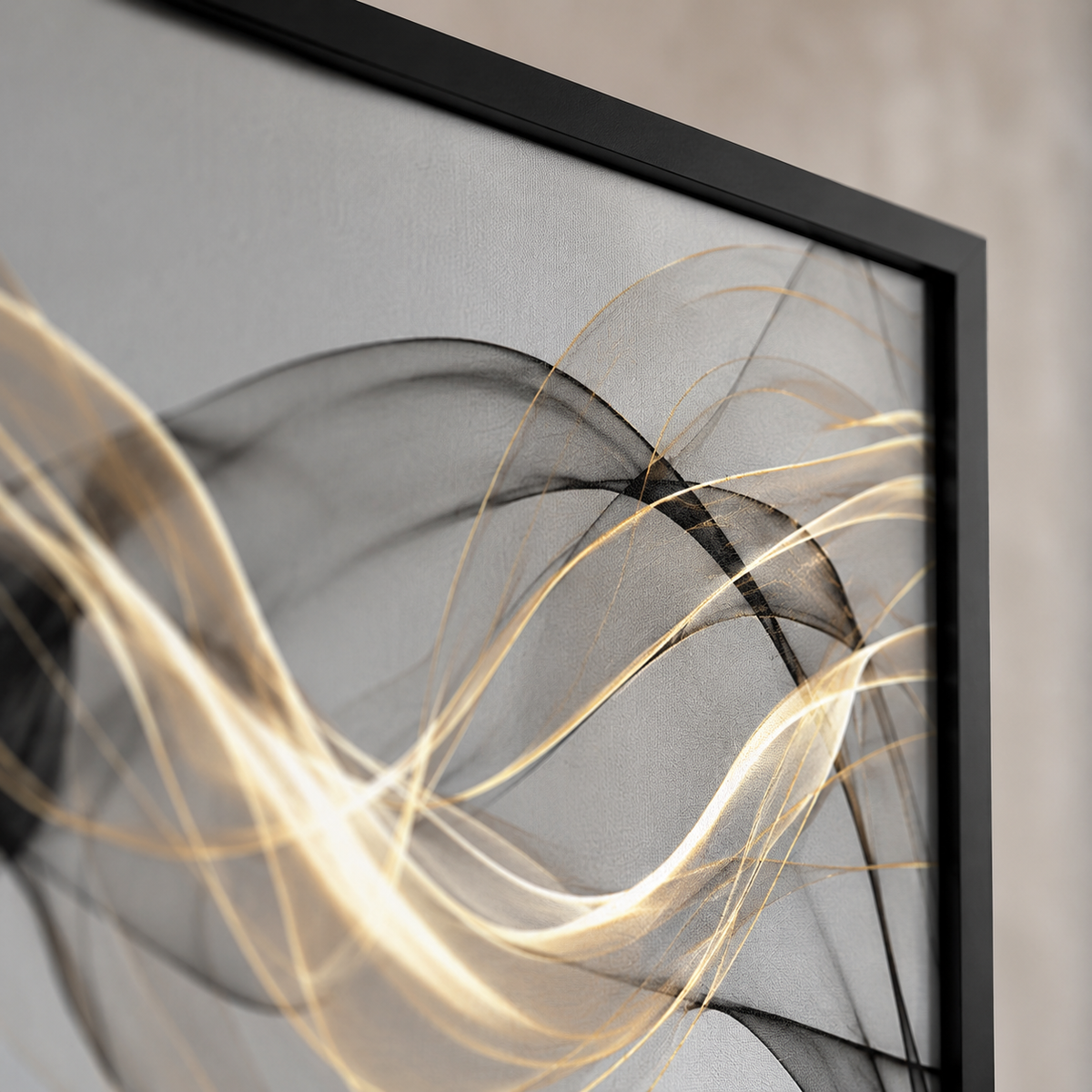 Golden Smoke — Ribbons of Light and Shadow