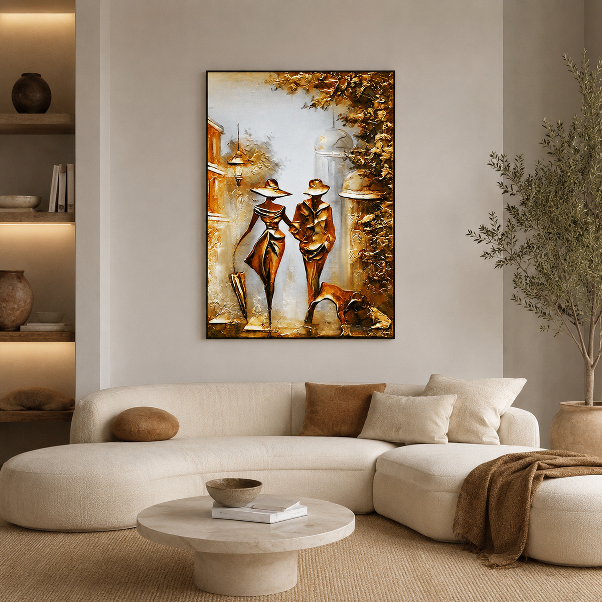 Walking in Gold — A Moment Between Two