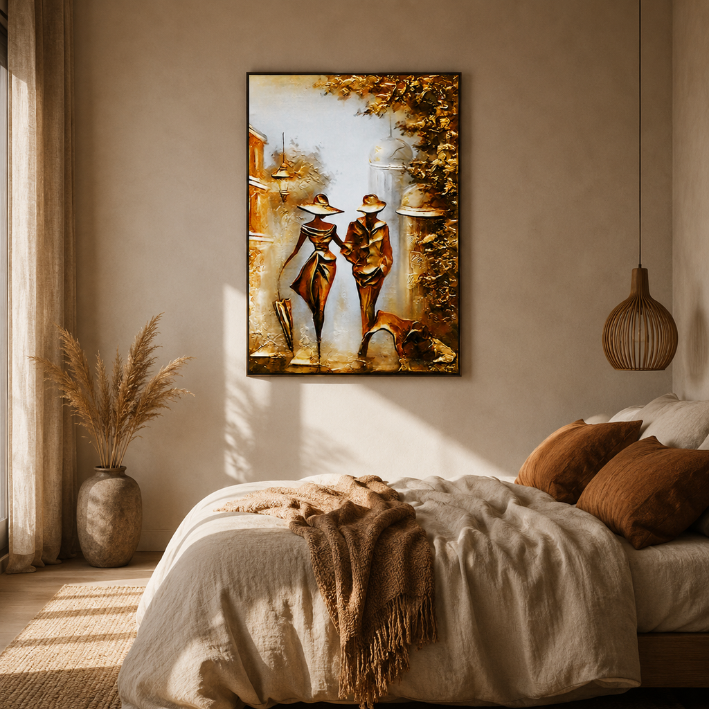 Walking in Gold — A Moment Between Two