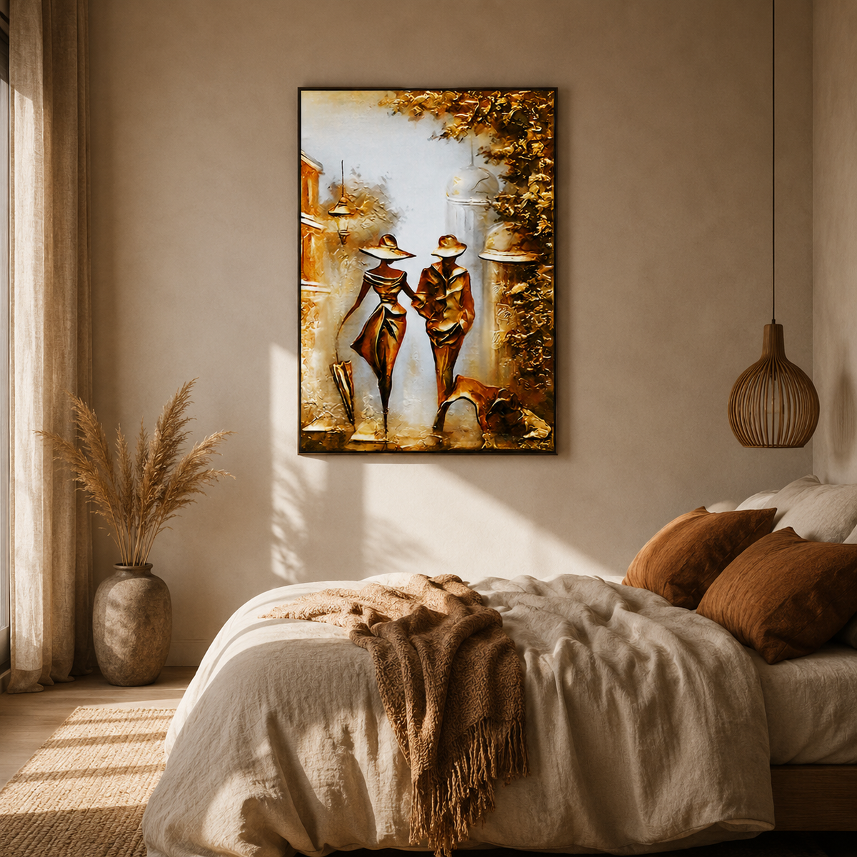 Walking in Gold — A Moment Between Two