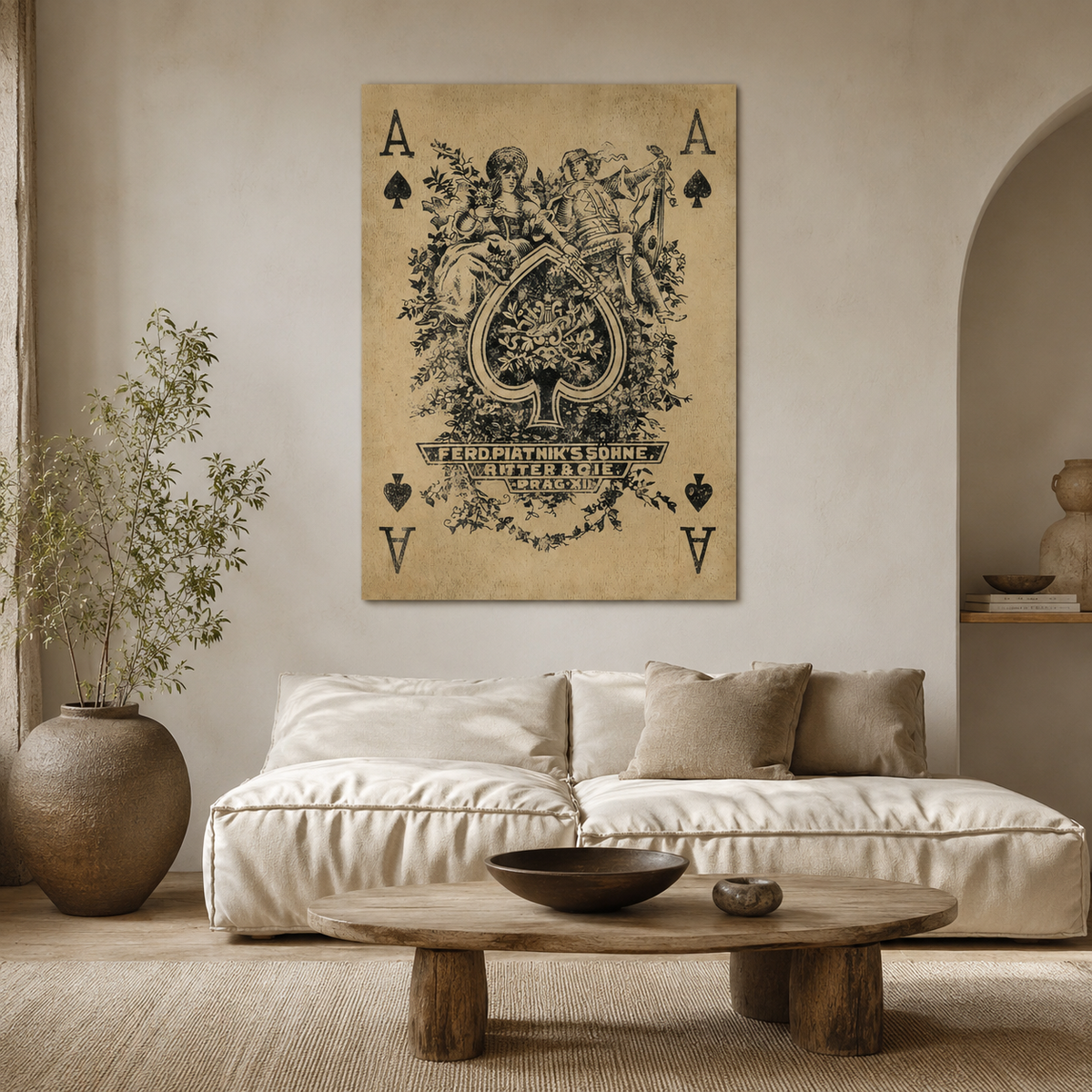 Ace of Spades — Vintage Playing Card
